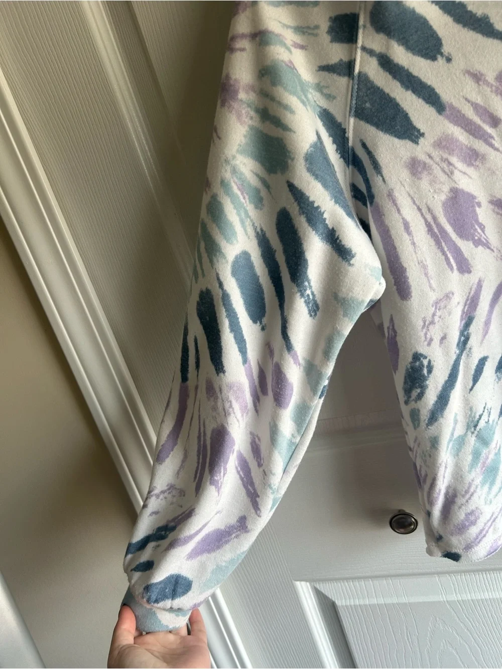 art class Pastel Tie-Dye Crewneck Sweatshirt - White / Blue / Lilac